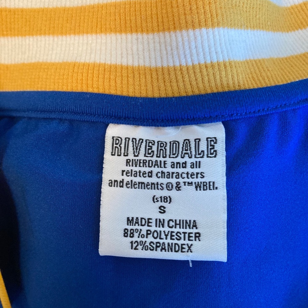 Zip up Riverdale jacket.